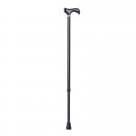 Baston reglabil din aluminiu, cu maner lemn - RP148