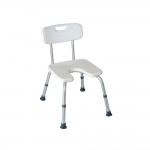 Scaun de baie cu spatar, cu sezutul in forma de U - RS833