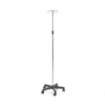 Suport perfuzie cu picior din inox si 4 carlige din inox - MI437