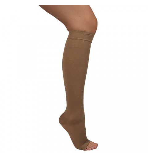 Ciorapi cu compresie de 30-40 mmHg pana la genunchi, cu varful deschis - ARS04
