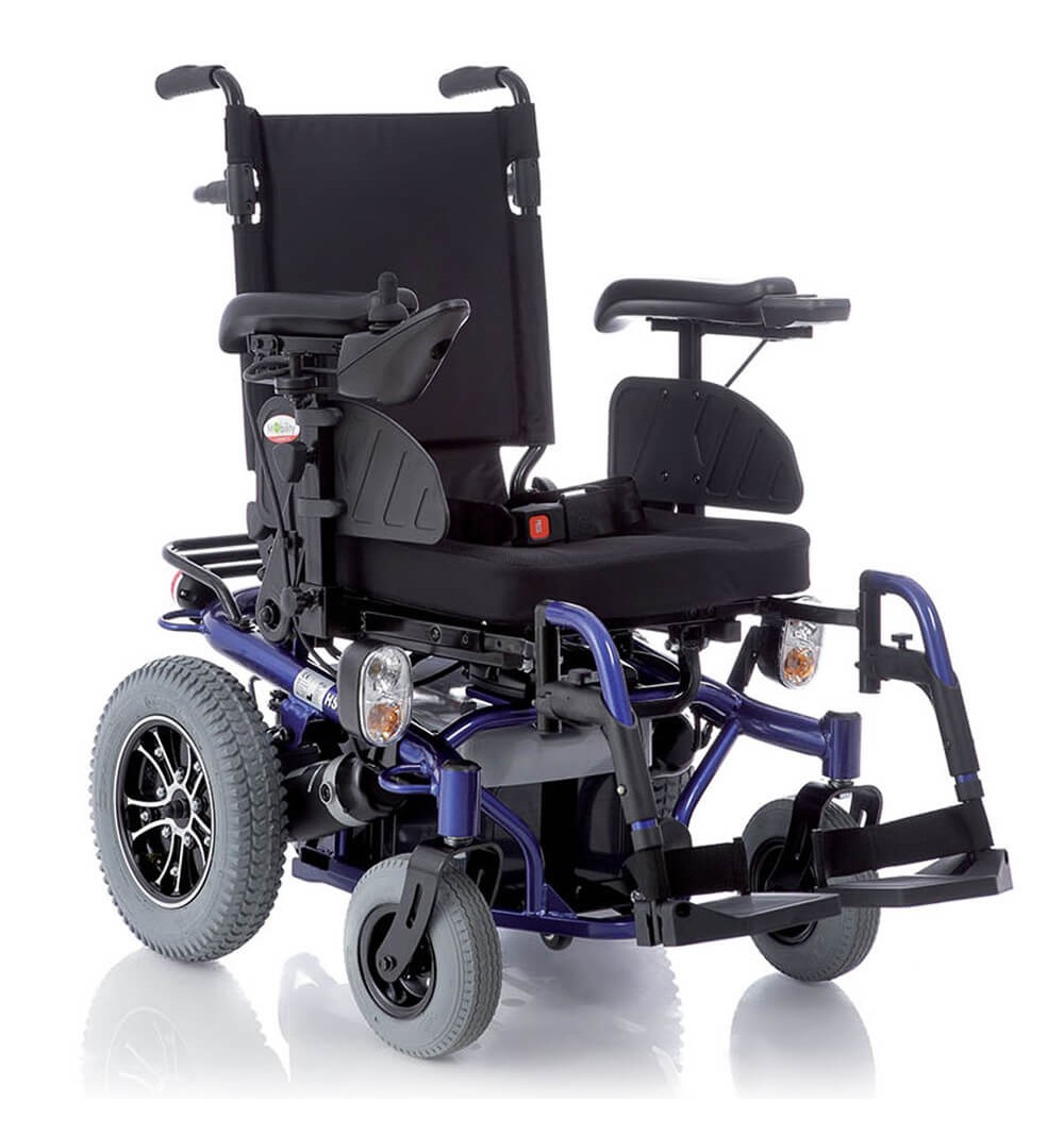 Carucior cu rotile cu actionare electrica, sezut de 45cm - CS900BL Mobility seria ARIES