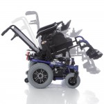 Carucior cu rotile cu actionare electrica, sezut de 45cm - CS900BL Mobility seria ARIES