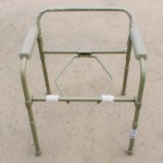 Scaun WC de camera pliabil, functie 4 in 1, din otel - AT51026